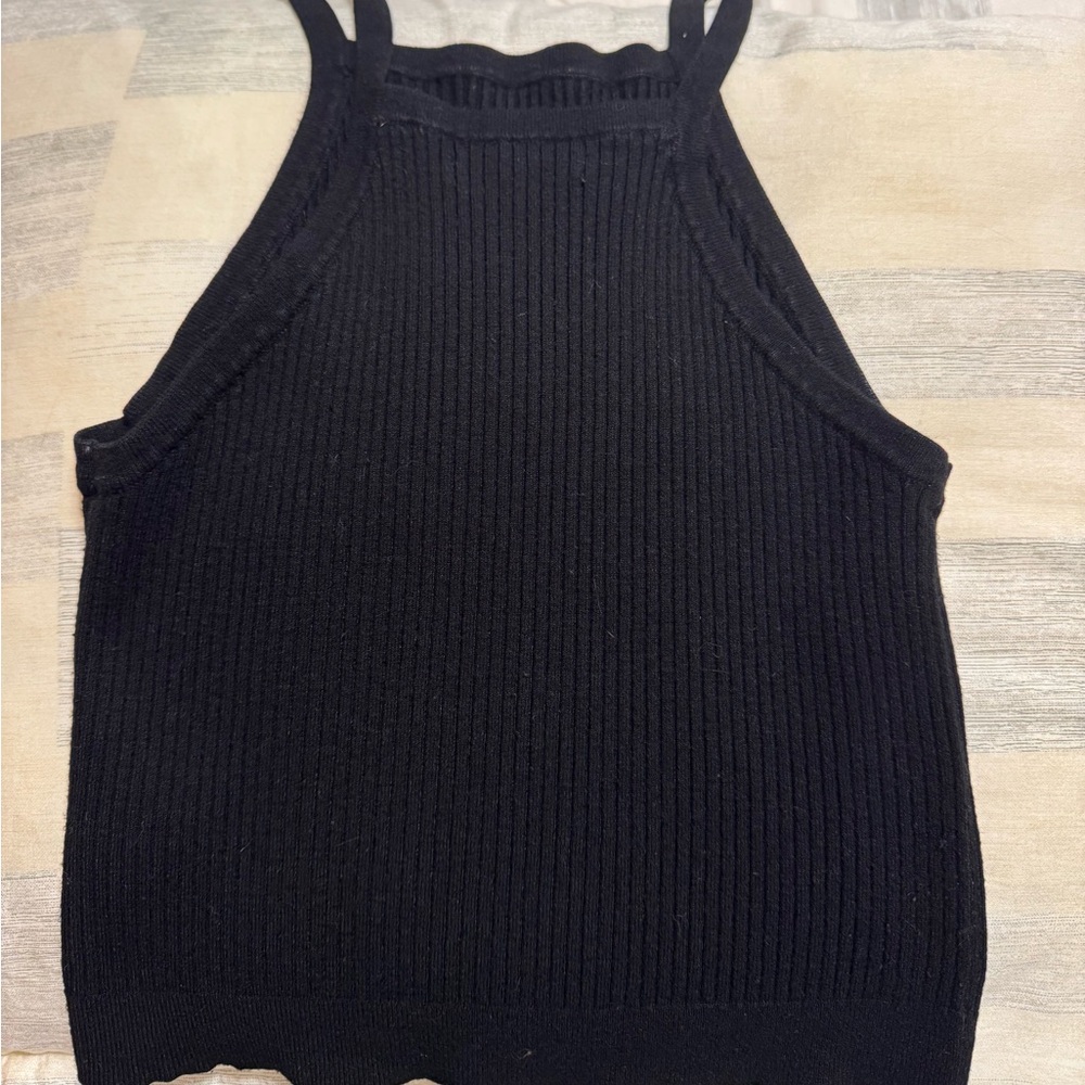Brandy Melville Black Crop Tank Top